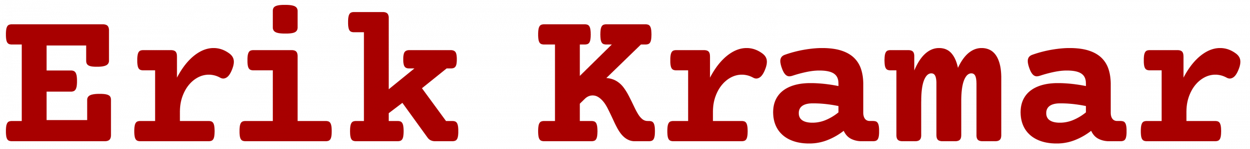 Erik kramar